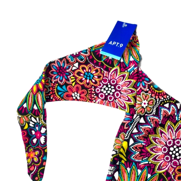 Women's Apt.9 Print Scarf-Hem Halter Tankini NWT - Picture 3 of 6